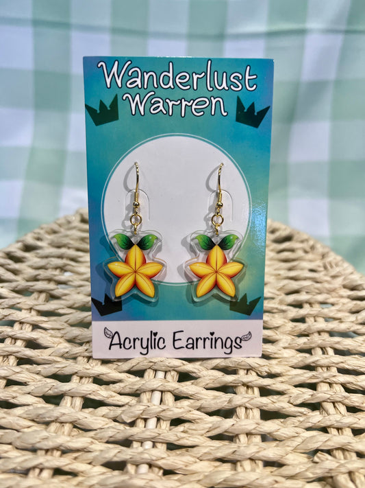 Paopu Fruit Hook Earrings