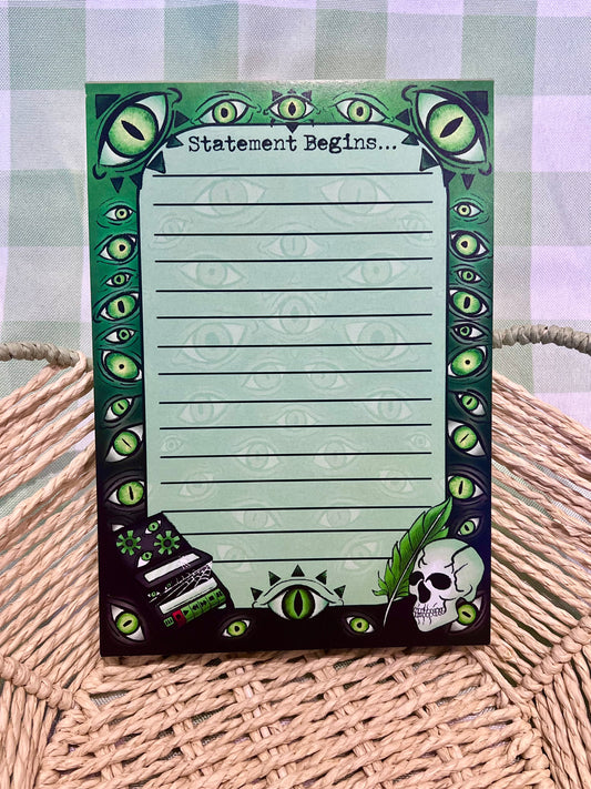 Statement Begins - A5 Memo Pad
