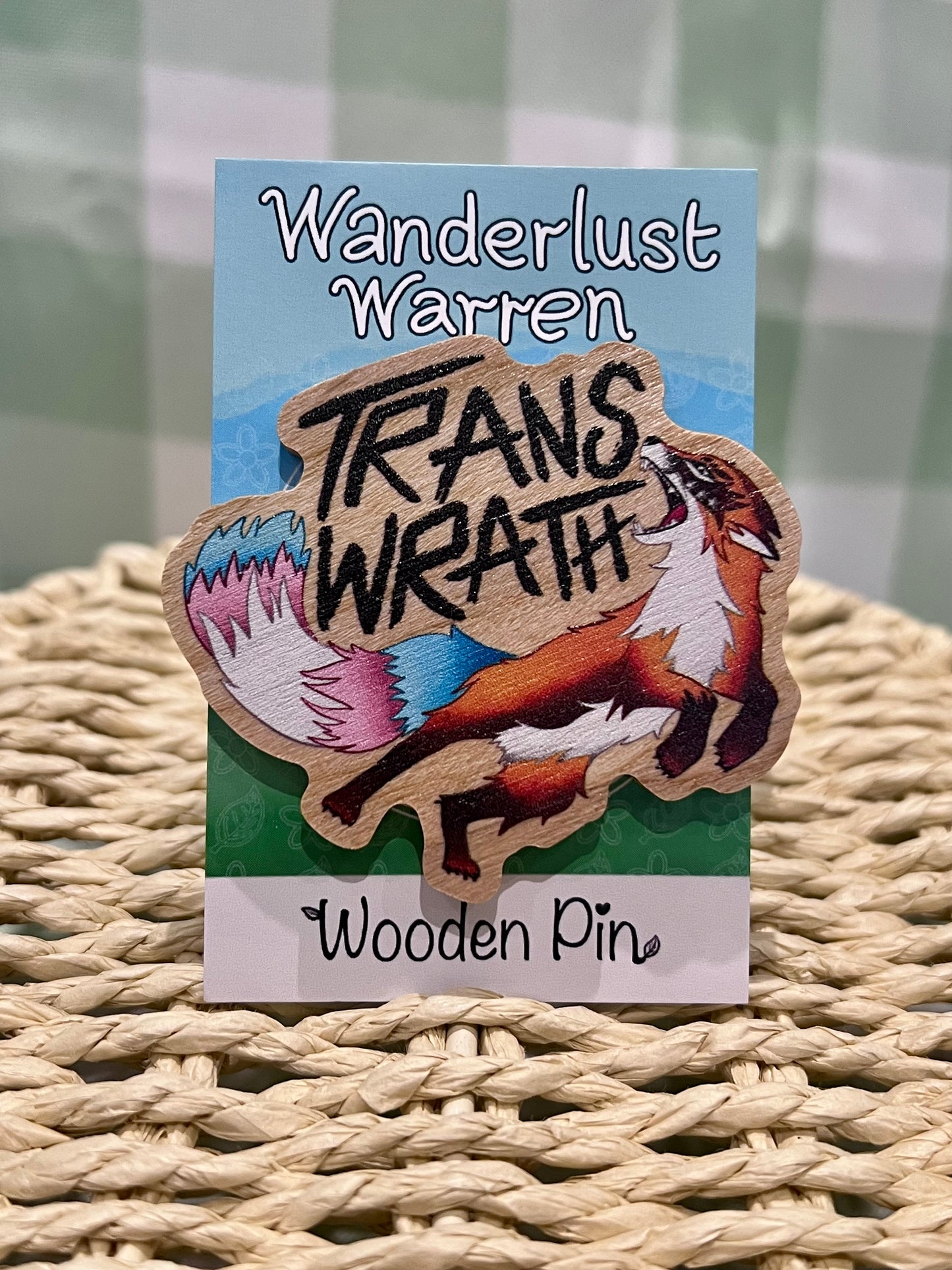 Trans Pride - Wooden Pin Badges