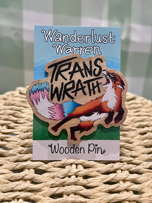 Trans Pride - Wooden Pin Badges