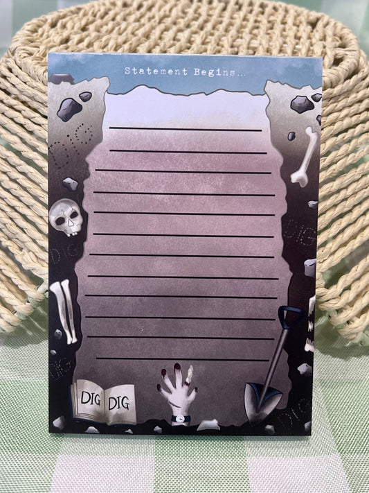 Dig.. Dig… Dig..! - A6 Memo Pad